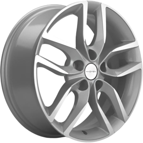 Диски Khomen KHW 1708 6.5x17 5*114.3 ET40 DIA67.1 F-Silver-FP Литой купить с бесплатной доставкой в пункты выдачи в Петербурге